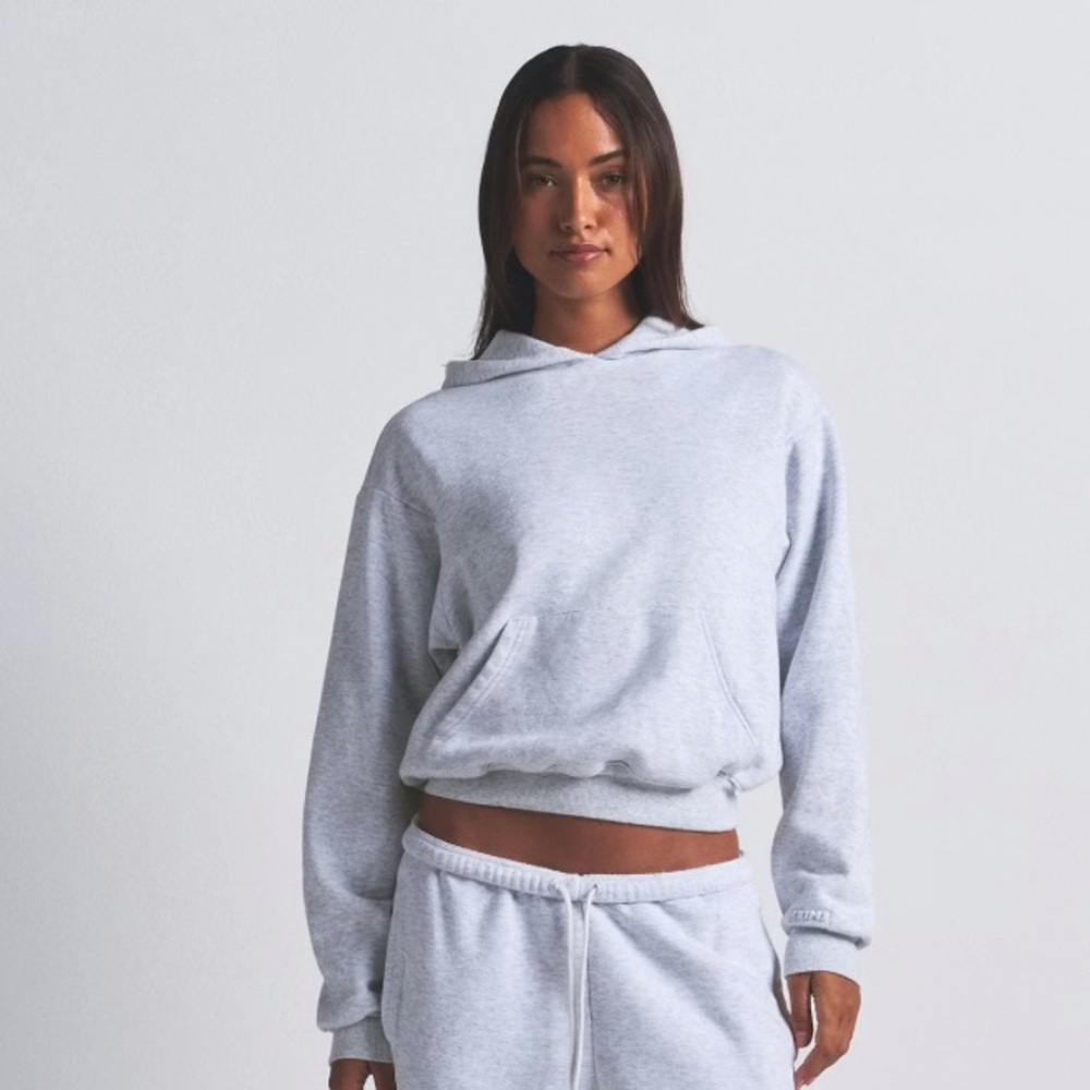 Skims COTTON FLEECE CLASSIC HOODIE | HEATHER GREY - HEATHER GREY
